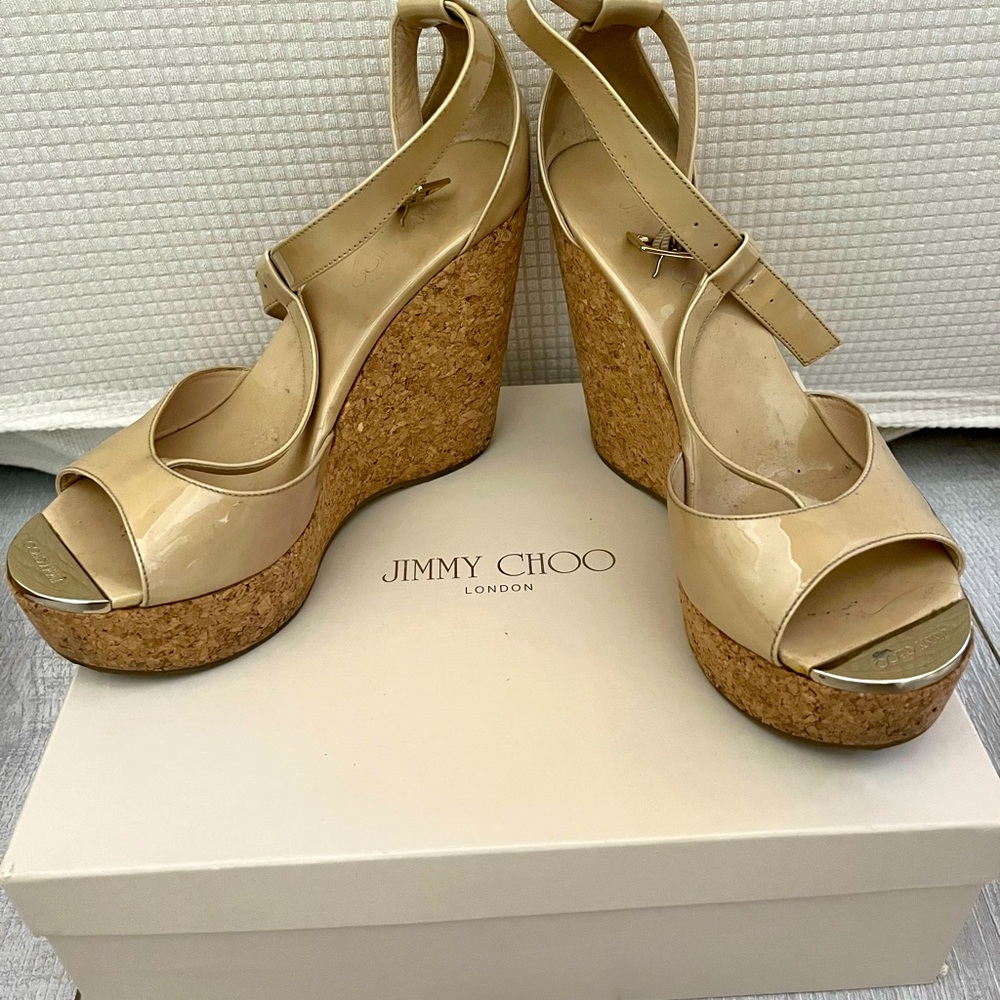 Jimmy Choo wedge sandals size 38-8